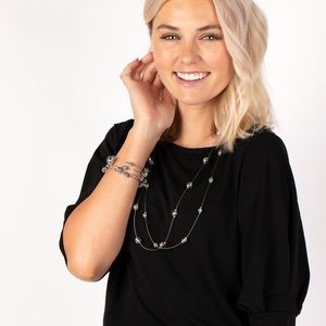 Interstellar Illusions - Silver Necklace& Optical Auras - Silver bracelet